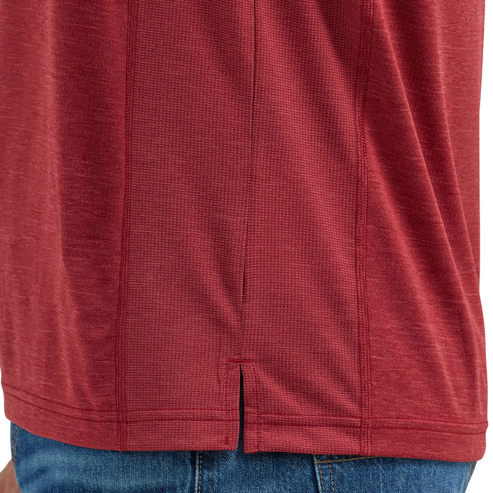 Wrangler Men's Red Performance Polo