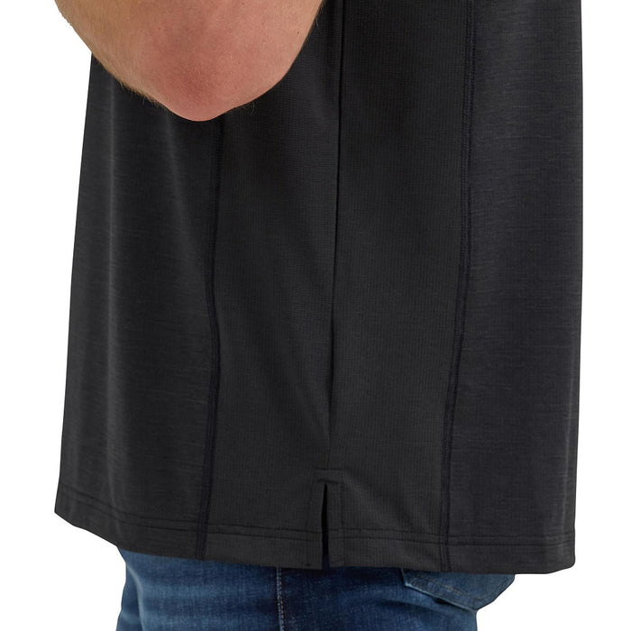 Wrangler Men's Black Performance Polo