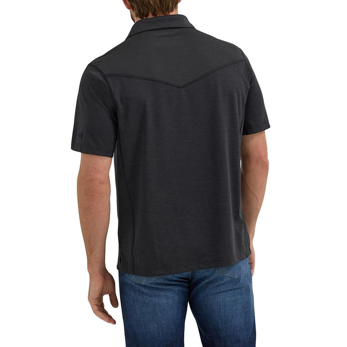 Wrangler Men's Black Performance Polo