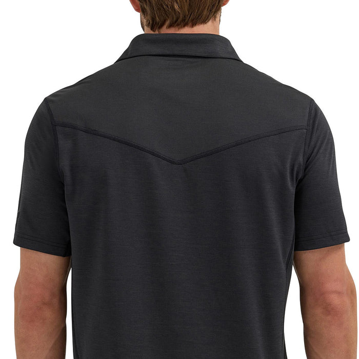 Wrangler Men's Black Performance Polo