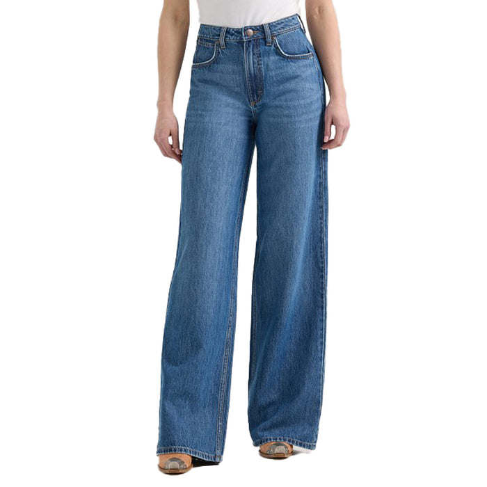 Wrangler Womens Yvette High Rise Wide Leg Jean