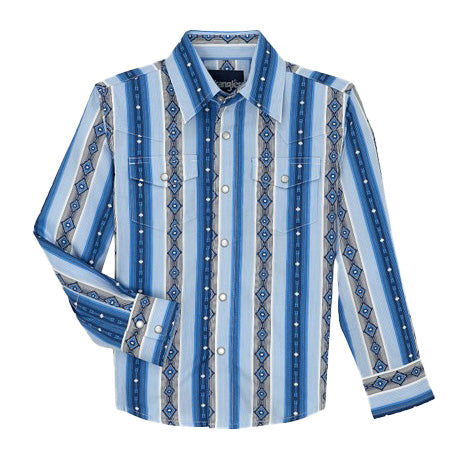 Wrangler Checotah Boys Blue Ridge Shirt