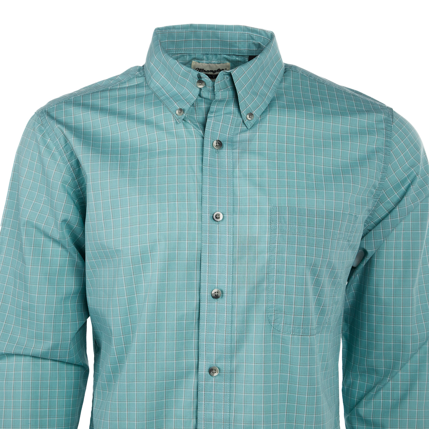 Wrangler Men's Long Sleeve Western Shirt - Classic Plaid Or Stripe, Snap Closure, Tall Sizes Available