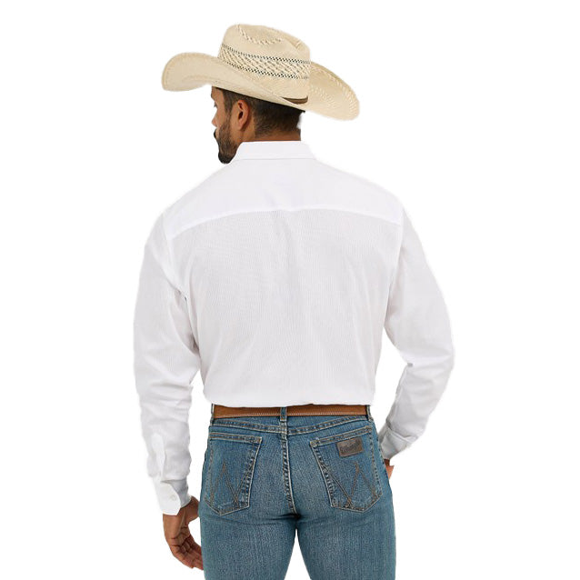 Wrangler Men's Cody Johnson White Button Shirt