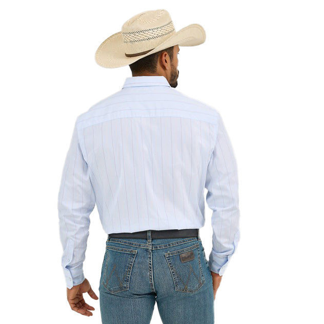 Wrangler Men's Cody Johnson Blue Stripe Shirt