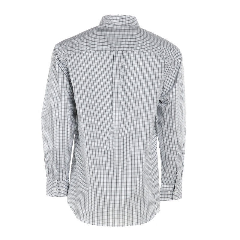 Wrangler Mens George Strait White Plaid Long Sleeve Shirt