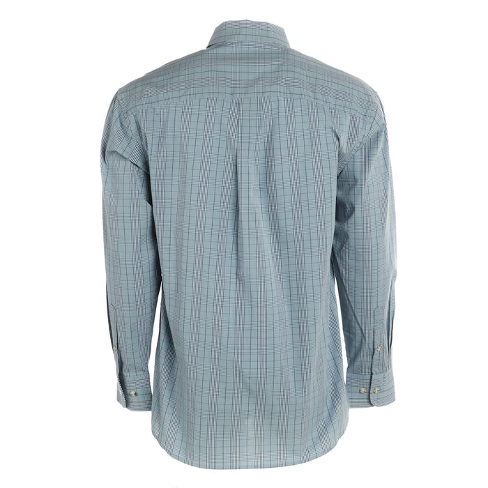 Wrangler Mens George Strait Blue Plaid Long Sleeve Button Shirt
