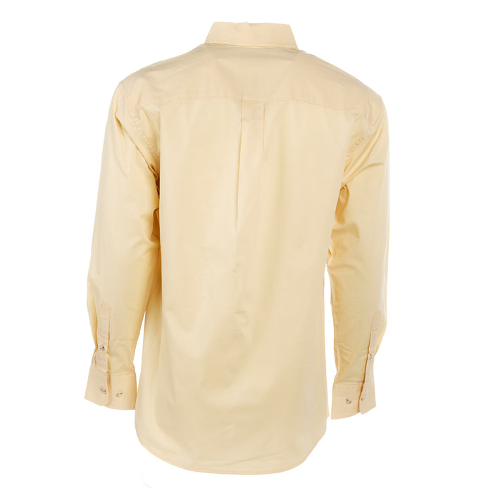 Wrangler Mens George Strait Yellow Long Sleeve Button Down Shirt