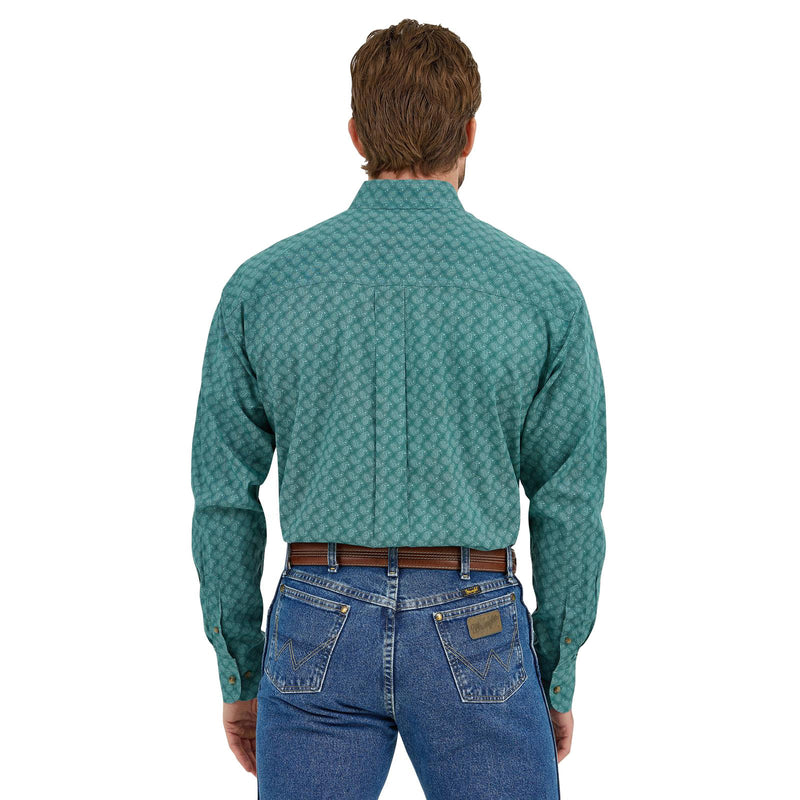 Wrangler George Strait Turquoise Paisley Shirt