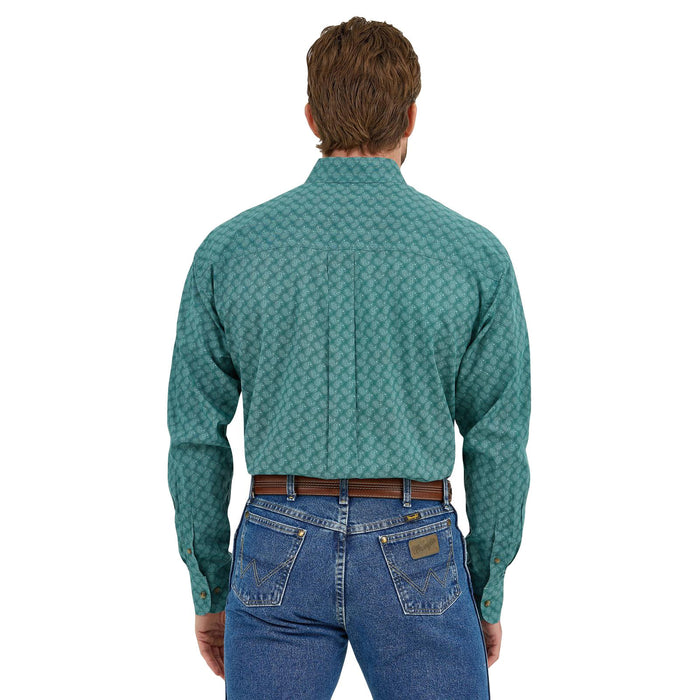 Wrangler George Strait Turquoise Paisley Shirt