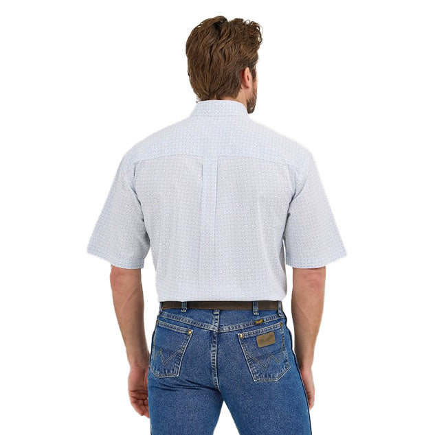 Wrangler Men's George Strait White Print Shirt