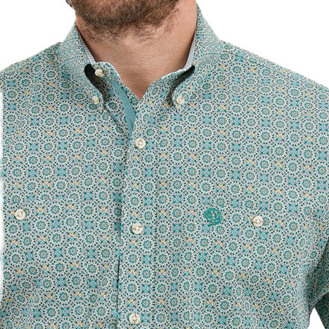 Wrangler George Strait Turquoise Short Sleeve Shirt