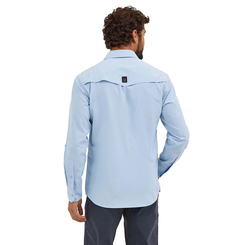 Wrangler Men's Cerulean ATG Drover Utility Shirt
