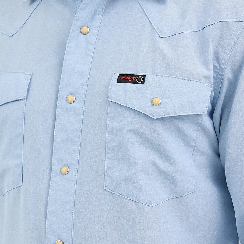 Wrangler Men's Cerulean ATG Drover Utility Shirt