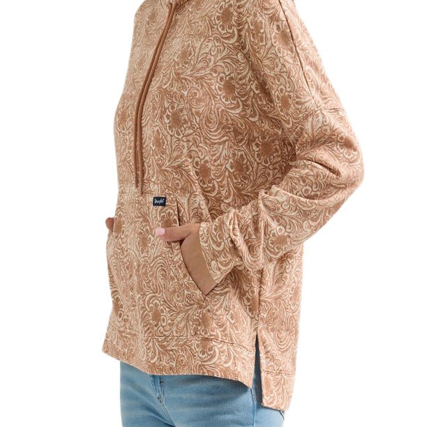 Wrangler Womens Tan Relaxed Hoodie
