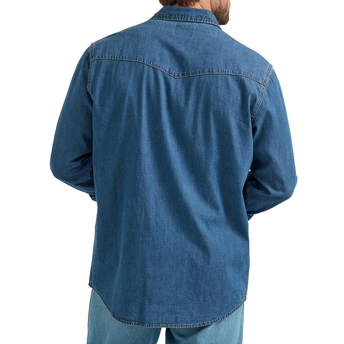 Wrangler Men's Dark Wash Denim Shirt