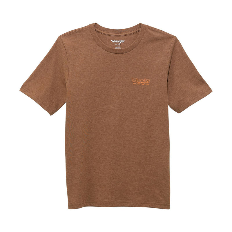 Wrangler Boy's Cacao Calf Roping Tee Shirt