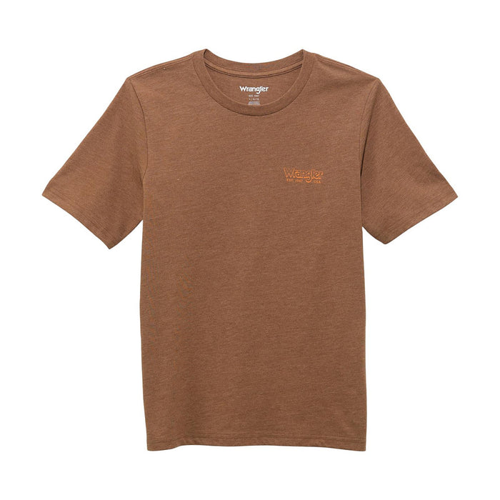 Wrangler Boy's Cacao Calf Roping Tee Shirt