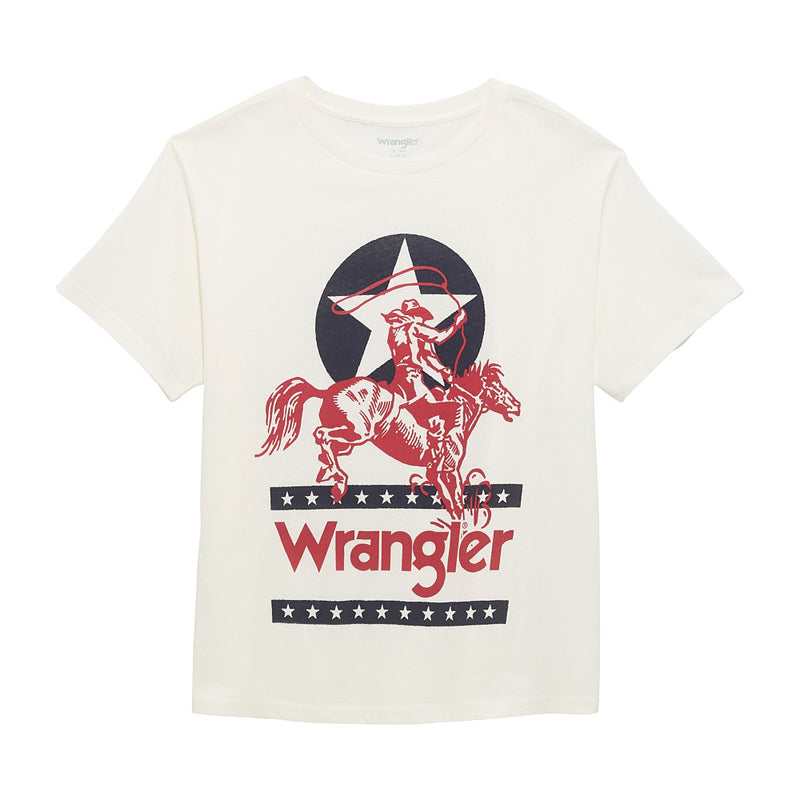 Wrangler Women's Girlfriend White Roper Tee