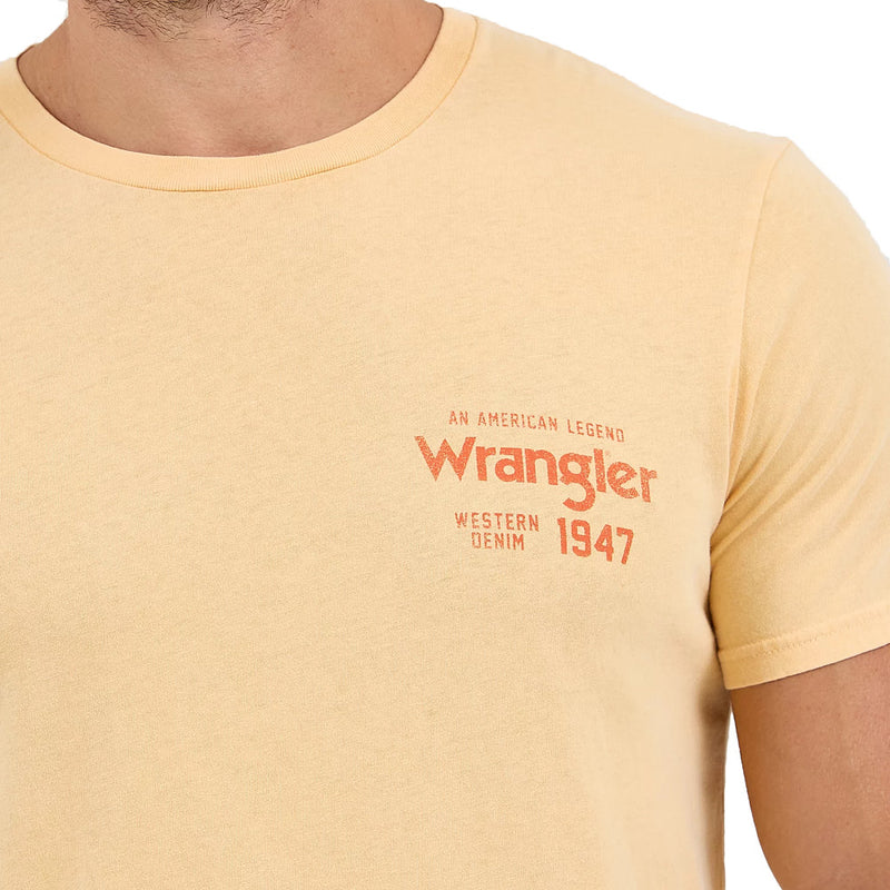 Wrangler Men's Golden Straw Cowboy Tee Shirt