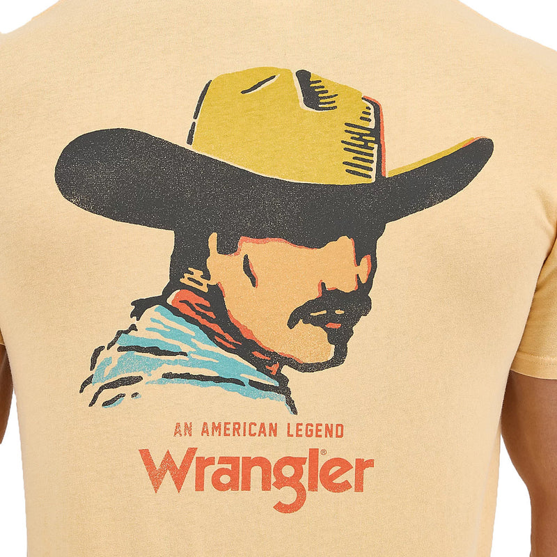 Wrangler Men's Golden Straw Cowboy Tee Shirt
