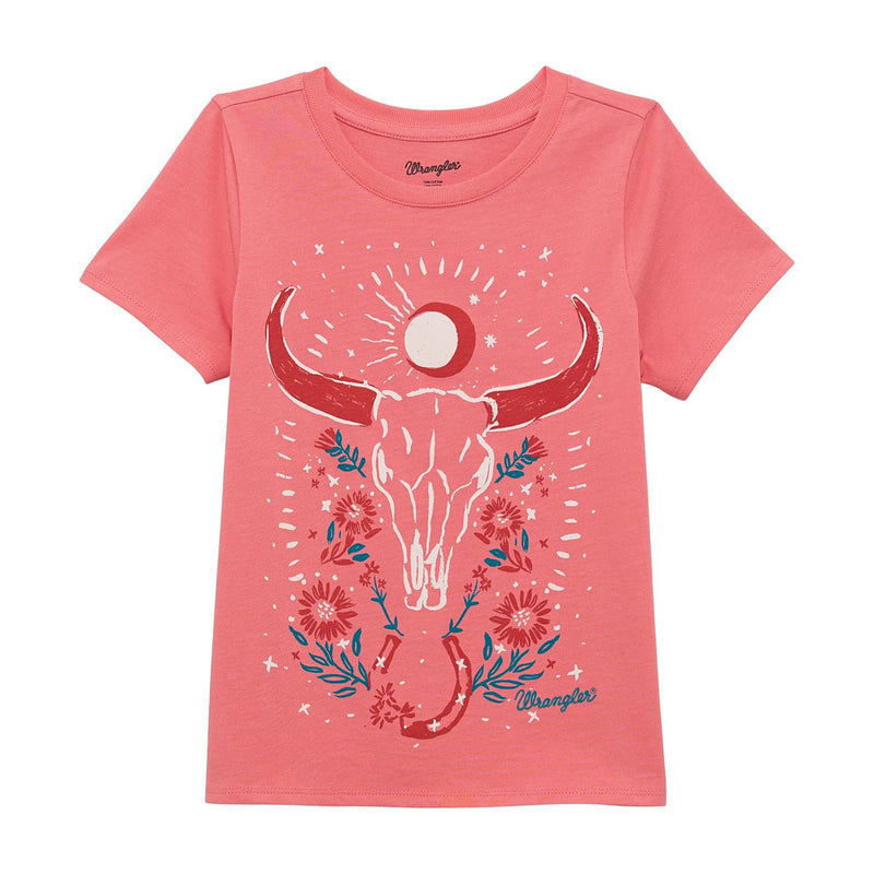 Wrangler Girl's Floral Skull Tee