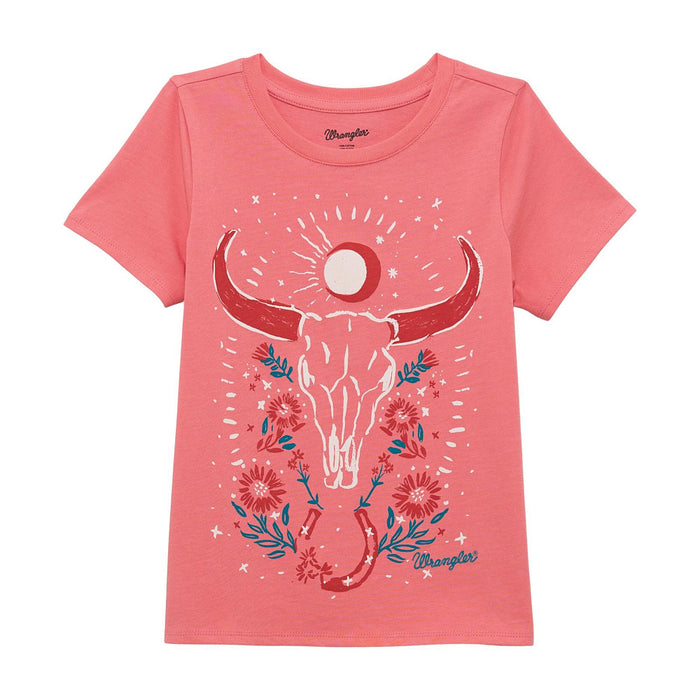 Wrangler Girl's Floral Skull Tee