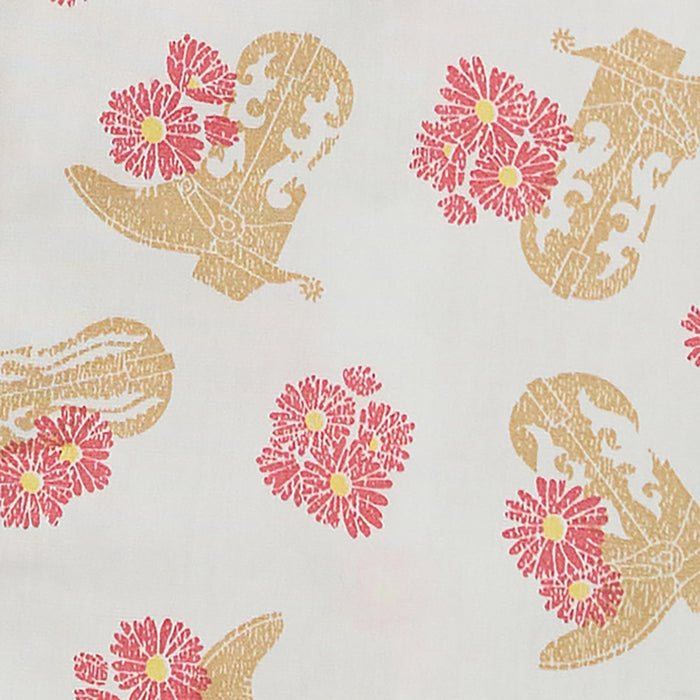 Wrangler Girl's Short Sleeve White/Coral Shirt