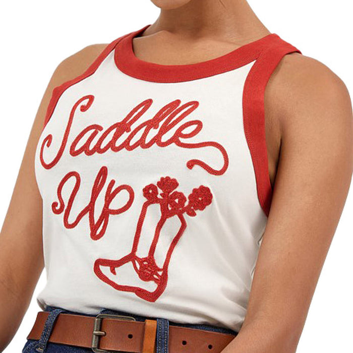 Wrangler Modern Womens Saddle Up Ringer Tee