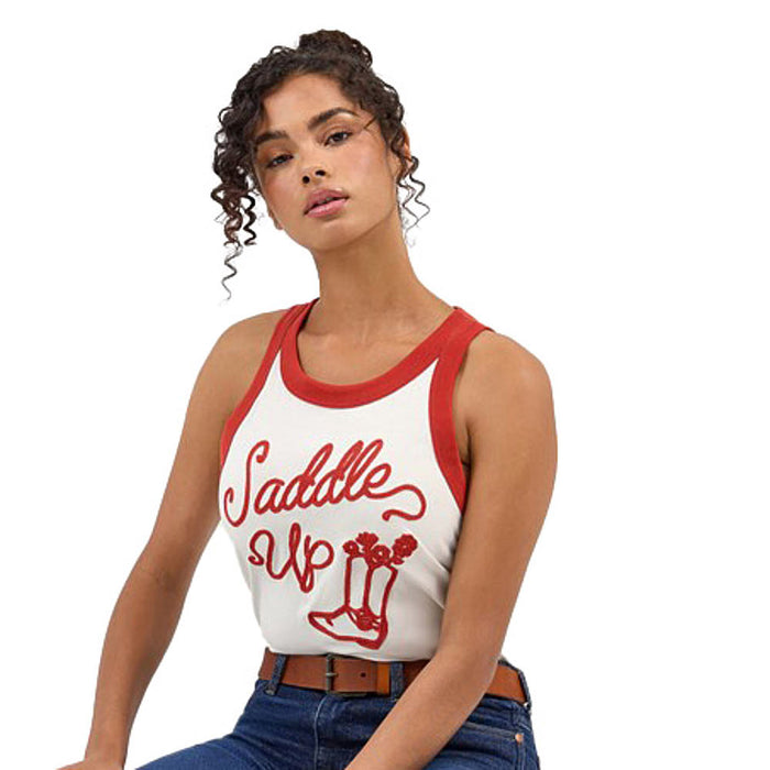 Wrangler Modern Womens Saddle Up Ringer Tee