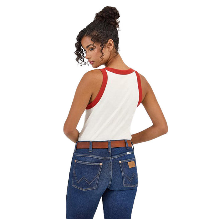 Wrangler Modern Womens Saddle Up Ringer Tee