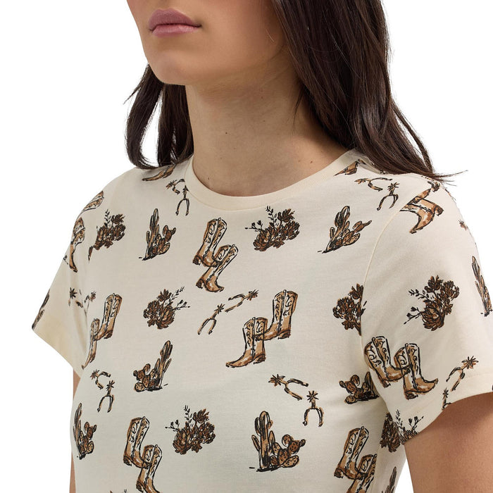 Wrangler Women's Allover Print Tee Shirt