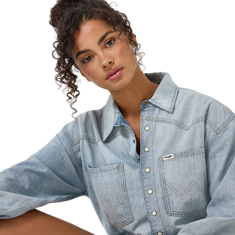 Wrangler Modern Palue Blue Heritage Playsuit