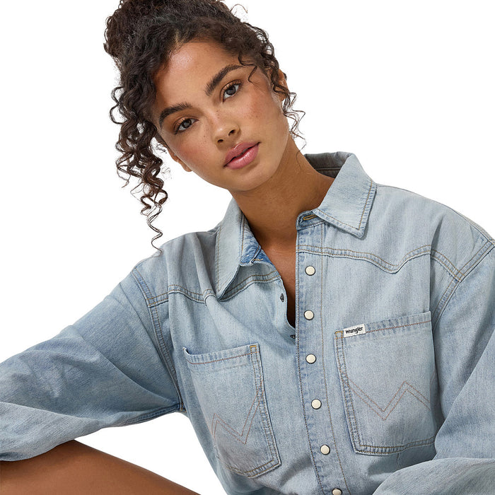 Wrangler Modern Palue Blue Heritage Playsuit