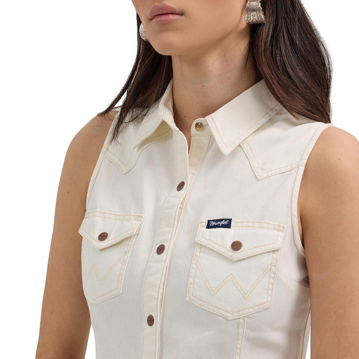 Wrangler Women's White Denim Dress