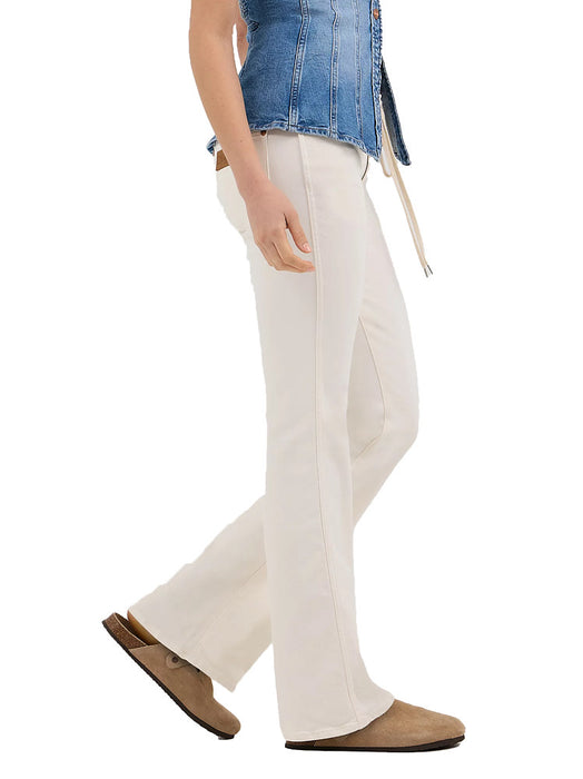 Wrangler Women's Worn White Boot Cut Jeans