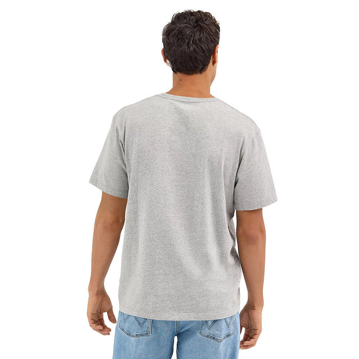 Wrangler Men's Go West Mid Grey Tee Shirt