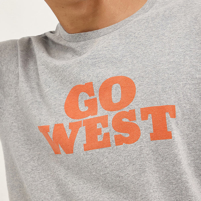 Wrangler Men's Go West Mid Grey Tee Shirt