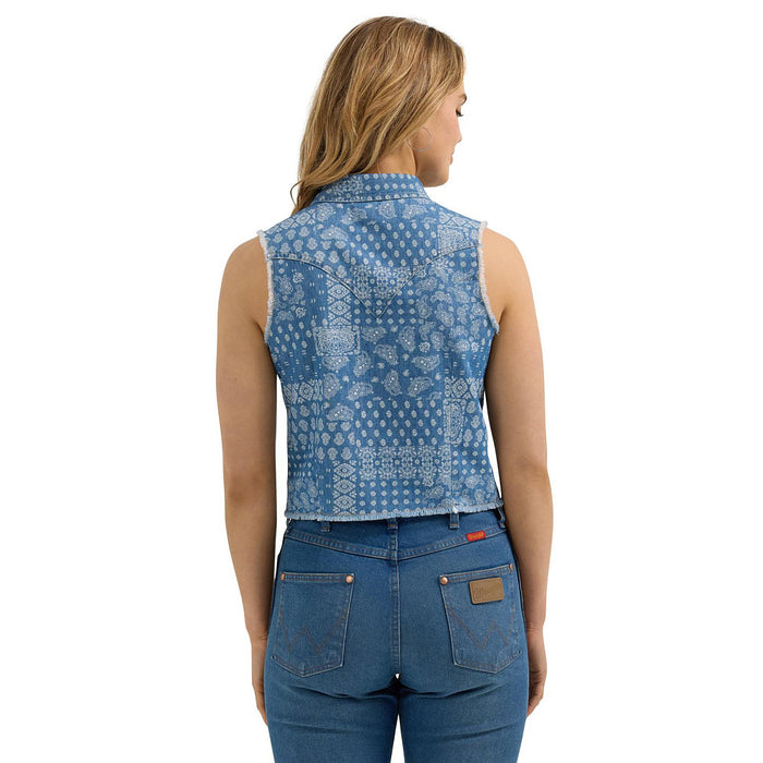 Wrangler Women's Printed Denim Crop