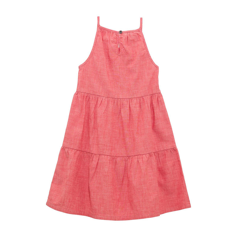 Wrangler Girl's Red Tiered Dress