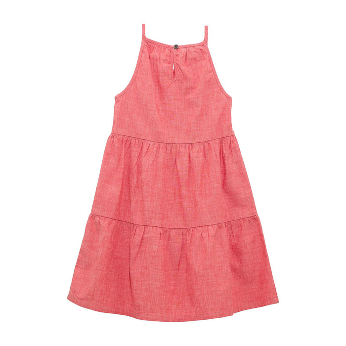 Wrangler Girl's Red Tiered Dress