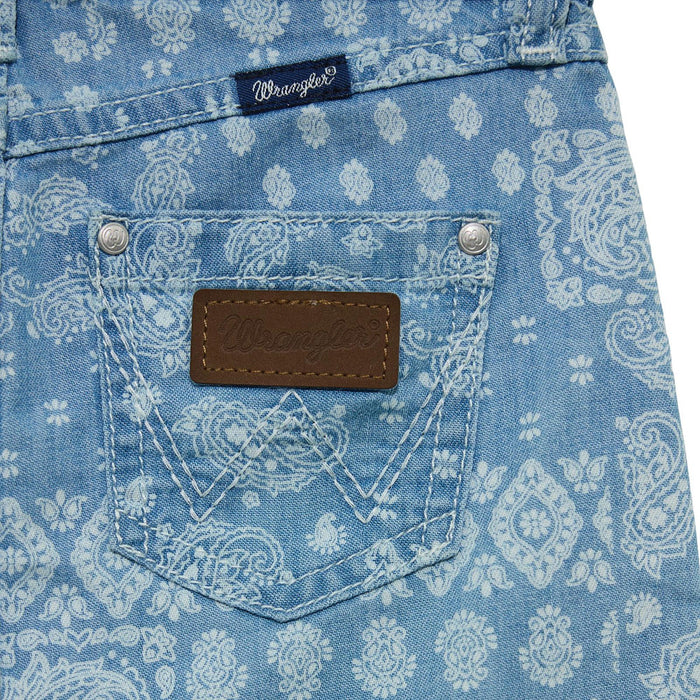 Wrangler Girl's Printed Denim Skirt