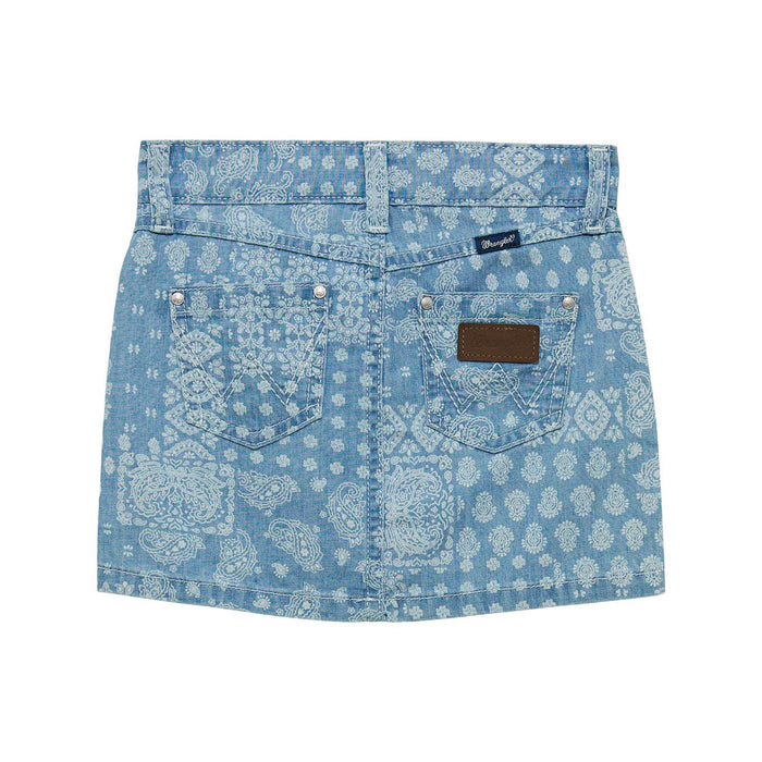 Wrangler Girl's Printed Denim Skirt