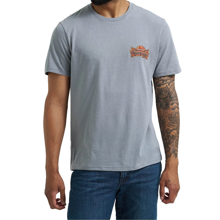 Wrangler Men's Monument Grey Back Graphic Tee Shirt