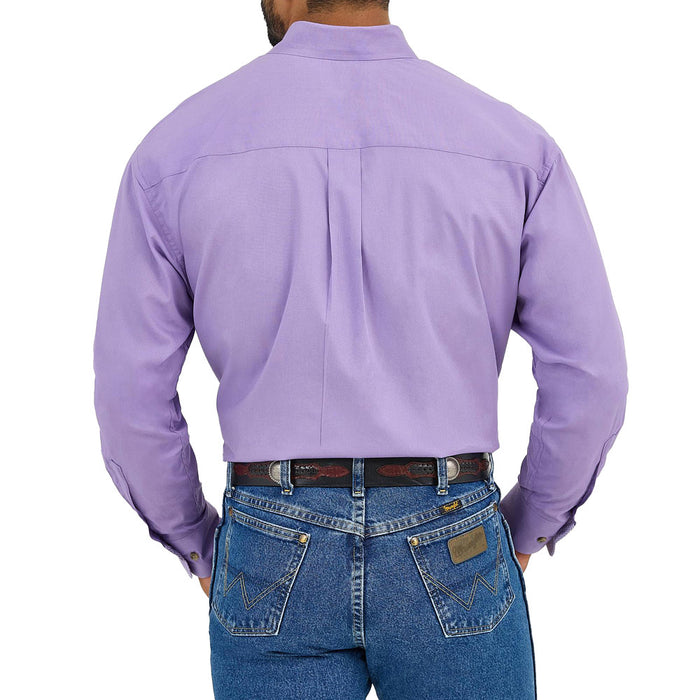 Wrangler Men's George Strait Purple Long Sleeve Shirt
