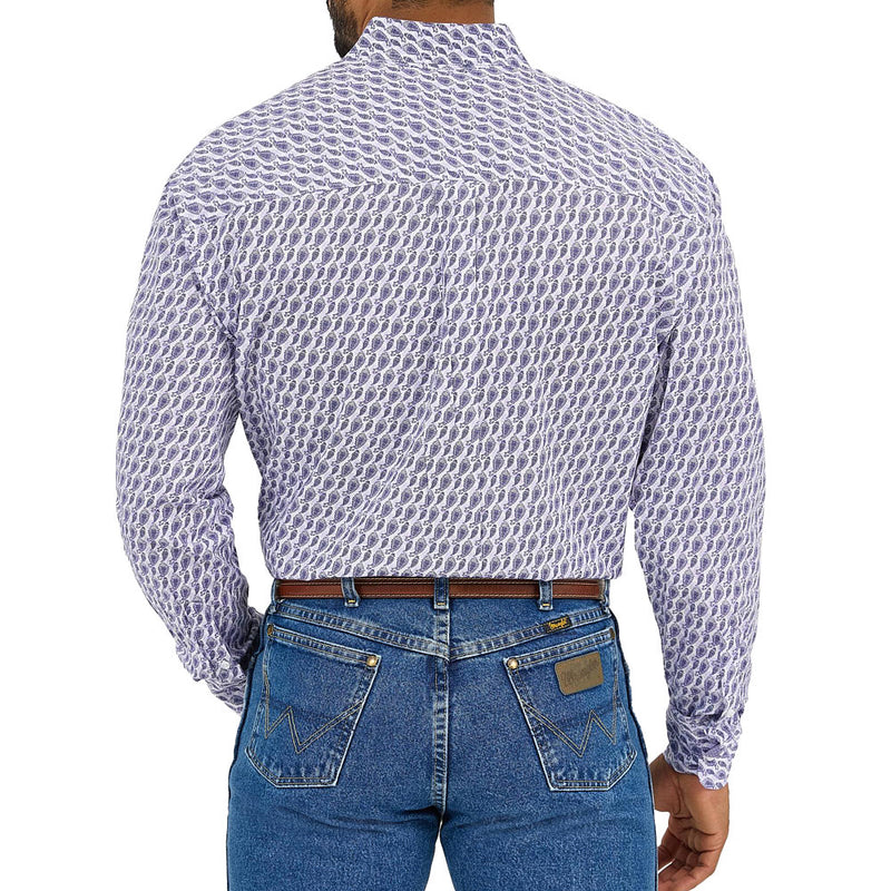 Wrangler Men's George Strait Purple Shirt