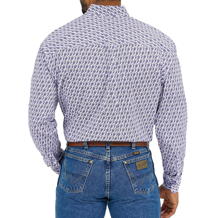 Wrangler Men's George Strait Purple Shirt