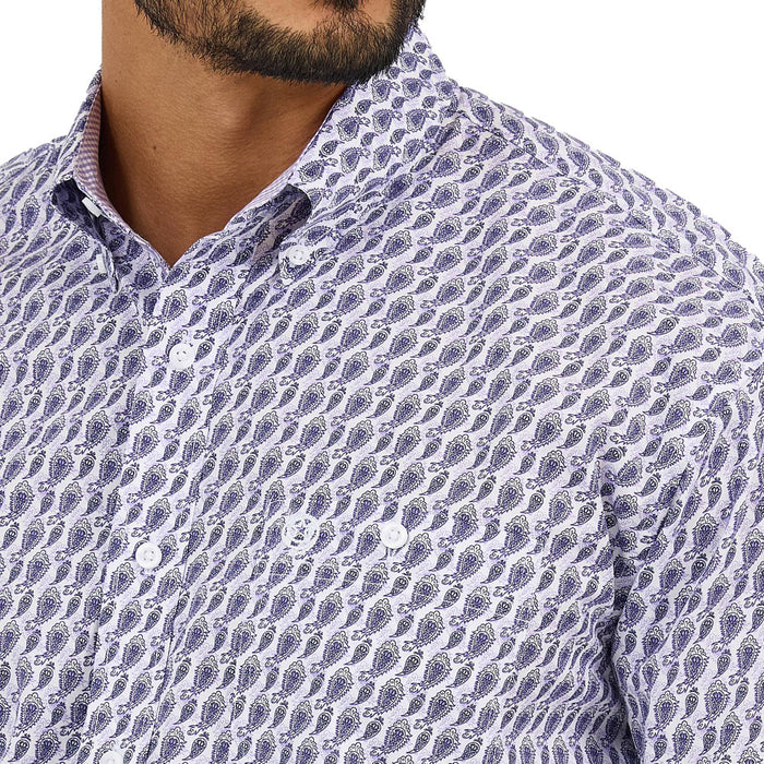 Wrangler Men's George Strait Purple Shirt