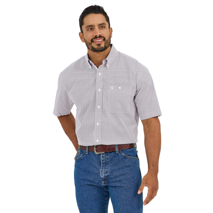 Wrangler Mens George Strait Blue Red Shirt