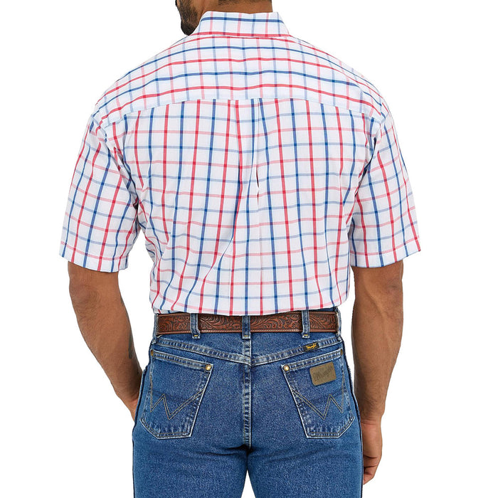 Wrangler Mens George Strait Blue/Red Shirt